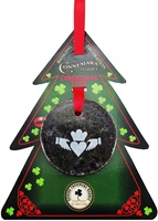 Connemara Marble Christmas Tree Claddagh Hanging Decoration