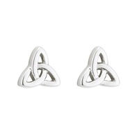 Sterling Silver Trinity Knot Stud Earrings