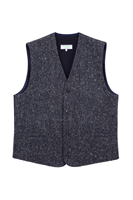 Jimmy Hourihan Mens Waistcoat Vest Magee Donegal Tweed, Charcoal (2)