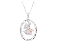 Sterling Silver SW Guide Protect Hope Love Angel Trinity