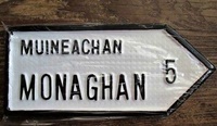 Irish County Roadsign, Co Monaghan