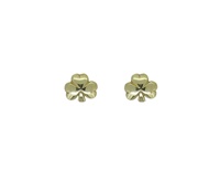 10KT Yellow Gold Tiny Trinity Knot Post Earrings (2)