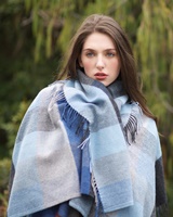 Avoca Handweavers Denim Lambswool Throw K