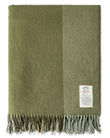 Avoca Handweavers July Bug Cashmere Blend Throw, Green (3)