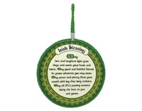 Shamrock Spiral Blessing Rope Plaque 16cm