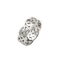 Sterling Silver Ladies Celtic Knot Wedding Ring 8.2mm
