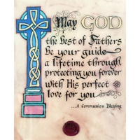 Communion Blessing Green Matted Black Framed Print, 8 x 10