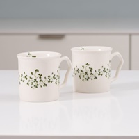 Shannonbridge Shamrock Teatime 2 Piece Mug Set