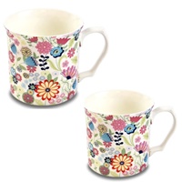 Shannonbridge Ditsy Flowers 2 Piece Mug Set