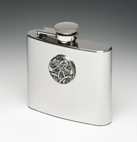 Celtic Stainless Steel and Pewter Flask, Celtic E