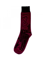 Patrick Francis Celtic Socks, Burgundy/Black