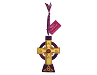 Scottish Celtic High Cross Hanging Ornament