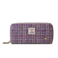 Islander Herringbone Long Rectangular Purse, Violet Mini Dogtooth