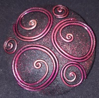 Magenta Brooch (2)