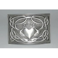 GM Belt Antique Silver Finish Claddagh Buckle (2)