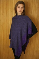 Irish Linen and Silk Cape, Grape