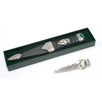 GM Belt Chrome Finish Sgian Dubh Dress with Claddagh Top (2)