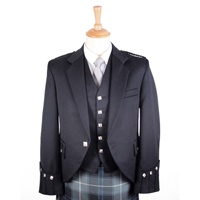 Argyll Jacket & Vest Black Barathea (2)