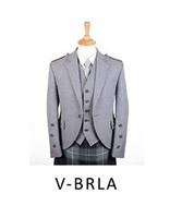 Braemar Jacket and Vest Light Grey Arrochar Tweed (2)