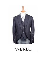 Braemar Jacket and Vest Charcoal Arrochar Tweed (2)