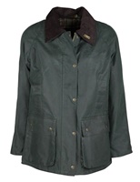 Womens Countrygirl Green Wax Jacket by Oxford Blue