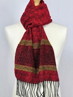 Calzeat Celtic Elements Jacquard Scarf, Fire