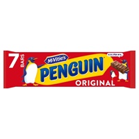 Mcvities Penguin Original Milk Chocolate Bar 7 Pack 172.2g