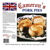 Camerons Pork Pie 4 Pk 510g