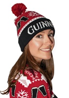 Guinness Christmas Holiday Beanie Hat
