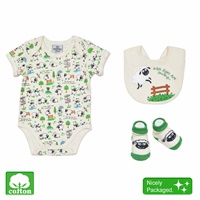 Irish Print Vest, Bib & Booties Set