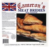 Camerons Meat Bridies 4 Pk 310g