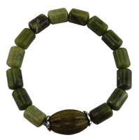 Connemara Marble Oval Bead Stretch Bracelet