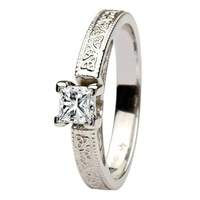 Aishling White Gold Princess Cut Engagement Ring