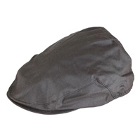 Wax Flat Cap - BROWN