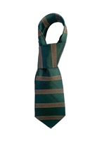 Patrick Francis Celtic Knot Band Silk Tie, Bottle Green/Gold