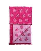 Patrick Francis Celtic Knot Wool Scarf, Magenta