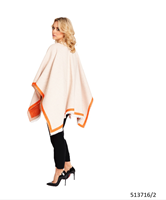 Jimmy Hourihan Reversible Heringbone Shawl Creamsicle