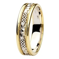 Coleen 14kt Yellow/White Gold Gents Wedding Band