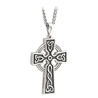 Sterling Silver Double Sided Celtic Cross