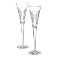 Waterford Anniversary Toasting Flutes, Pair