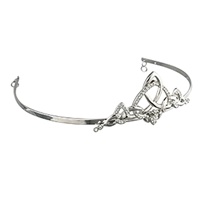 Rhodium Plated Crystal Claddagh Tiara