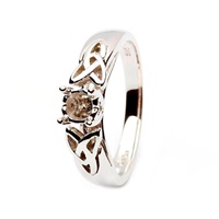 14k Gold Trinity Knot Diamond Ring- Setting Only