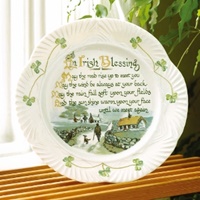 Harp Irish Blessing Plate