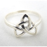 Sterling Silver Classic Trinity Knot Ring