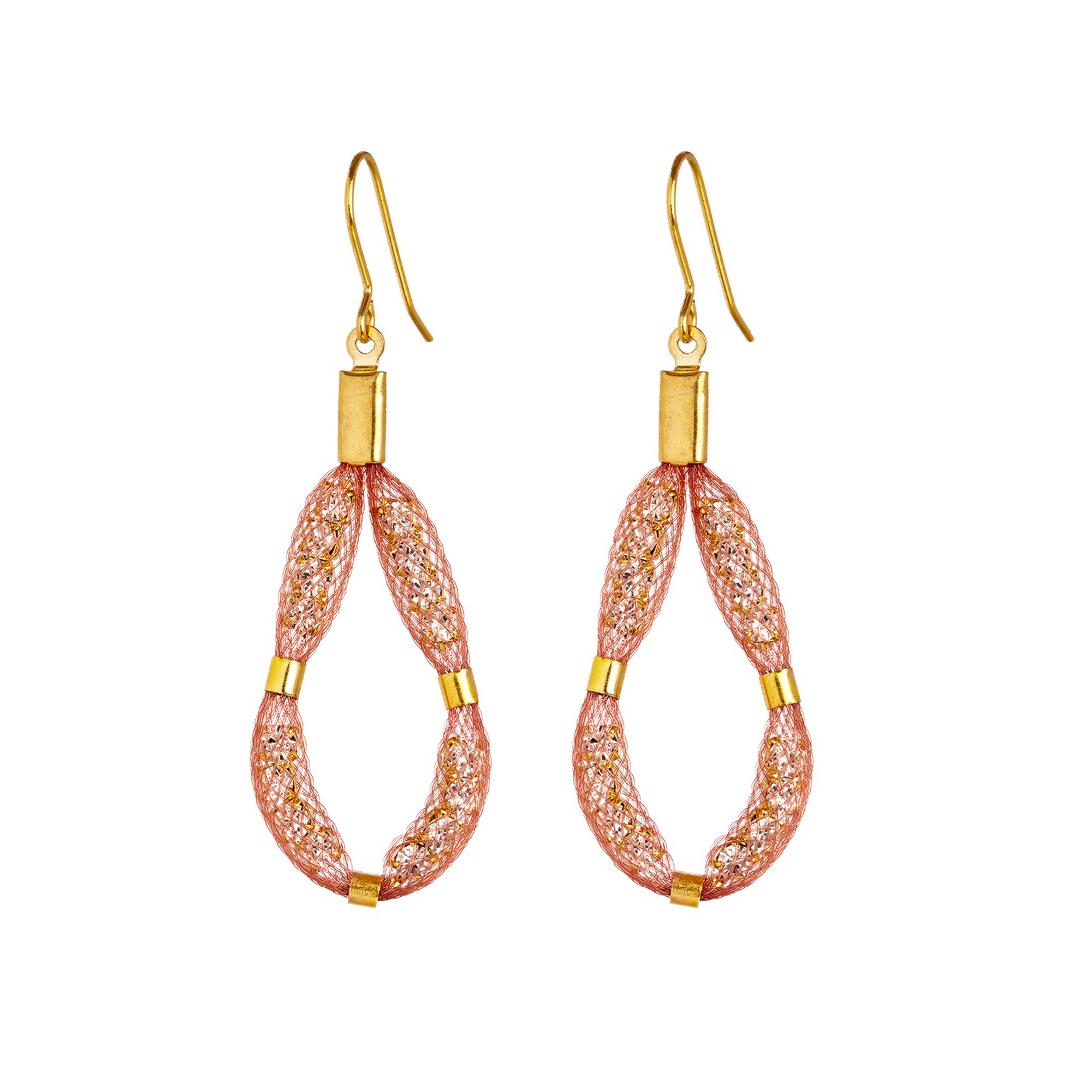 Blaithin Ennis Blush Gold Medium Teardrop Earrings at