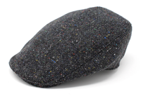 Hanna Hat Tweed Donegal Touring Cap, Grey (2)