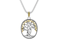 Keith Jack Tree of Life Sterling Silver and 18K Gold