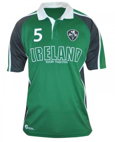 Croker Green Panelled Ireland Rugby Jersey